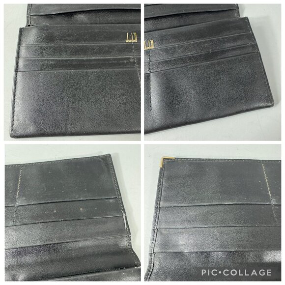 Authentic Dunhill Black Leahter Slim Long Wallet - Picture 11 of 14